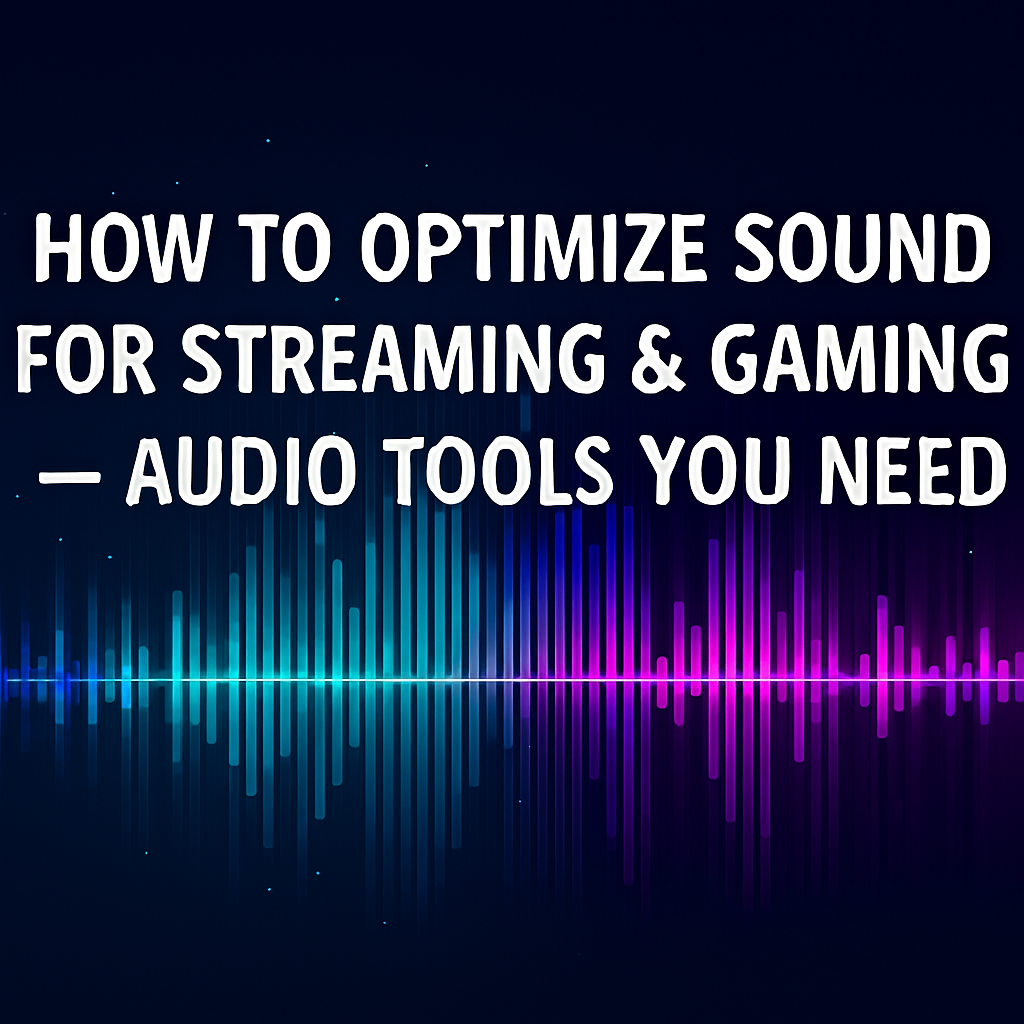 Optimize Sound for Streaming & Gaming