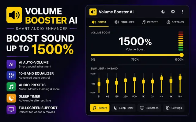 Volume Booster AI Interface