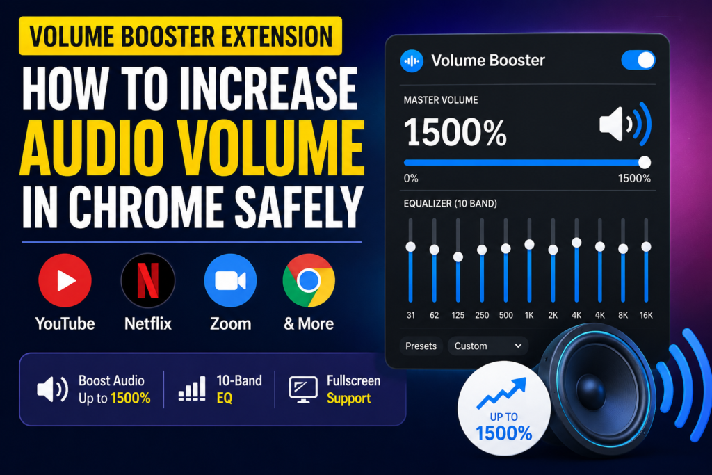 Volume Booster Extension: How to Increase Audio Volume in Chrome