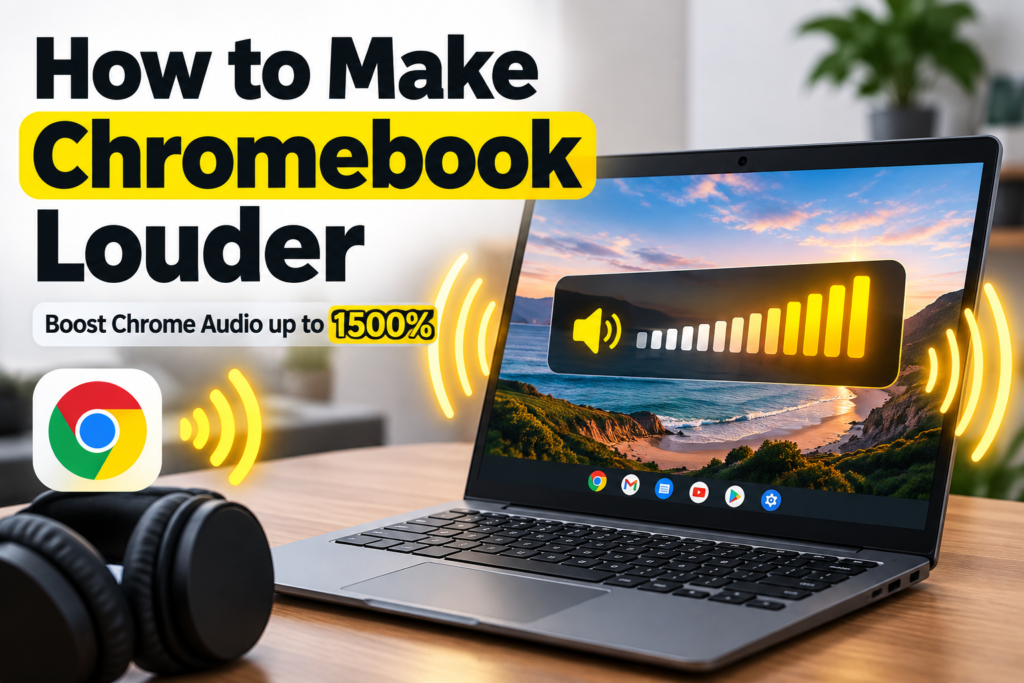 how to make chromebook louder